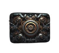 WZYCWB Steampunk Gear 13 inch Printed laptop sleeve for 10-17-inch laptops, perfect for both business and leisure use.