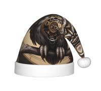 WZYCWB Steampunk Owl Patterned Christmas Hats for Kids, Cute Pointed Hats, Christmas Party Decorations and Gifts for Family Gatherings