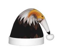 WZYCWB Stern bald eagle Patterns Fun Christmas Party Hat, Class Party Activity Holiday Christmas Decoration Hat