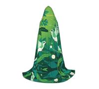 WZYCWB Strange Bird Printed Hooded Cape | Cosplay Costume, Halloween Anime Party Prop - Medium