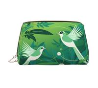 WZYCWB Strange Bird Printed Leather Cosmetic Bag for Women - Stylish and Soft, Durable