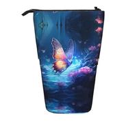WZYCWB Strange Butterfly Retractable Storage Container for Pen Holders, Makeup Brush Holders, or Coin Drawstring Bags.