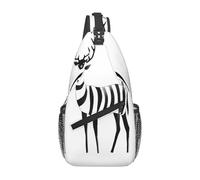 WZYCWB Strange Deer Pattern Crossbody Bag - Lightweight Casual Travel Shoulder Bag