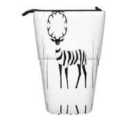 WZYCWB Strange Deer Retractable Storage Container for Pen Holders, Makeup Brush Holders, or Coin Drawstring Bags.