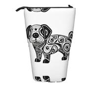 WZYCWB Strange Dog Retractable Storage Container for Pen Holders, Makeup Brush Holders, or Coin Drawstring Bags.