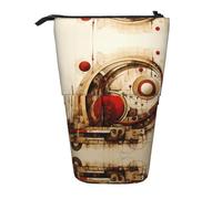 WZYCWB Strange Patterns Retractable Storage Container for Pen Holders, Makeup Brush Holders, or Coin Drawstring Bags.