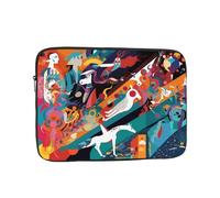 WZYCWB Strange Watercolor 12 inch Printed laptop sleeve for 10-17-inch laptops, perfect for both business and leisure use.