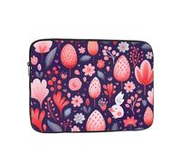 WZYCWB Strawberry Print 13 inch Printed laptop sleeve for 10-17-inch laptops, perfect for both business and leisure use.