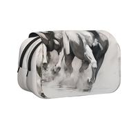 WZYCWB Strong horse. Portable Pencil Case ideal for organizing pens in the office or storing makeup brushes