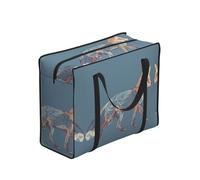 WZYCWB Structural Red Fox Portable Storage Bag for Adults, One Size, Polyester, Zippered, 53 x 40 x 23 cm, Foldable Lightweight