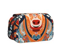 WZYCWB sturdy cattle Portable Pencil Case ideal for organizing pens in the office or storing makeup brushes