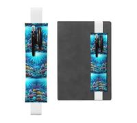 WZYCWB Submarine Coral Rays Diary pencil pouches, PVC pen holders and pen holders with elastic bands, and bookmarks are the best gift choices., White, One Size