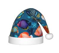 WZYCWB Submarine reef fish Patterned Christmas Party Hat, Children's Class Activity Gift, Christmas Holiday Decoration Prop