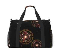 WZYCWB Submarine shark coral Handheld travel bag weekend bag fitness yoga bag suitable for fitness and other scenarios, Starry Dandelion, One Size