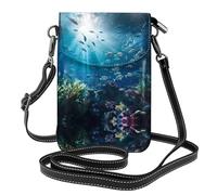 WZYCWB submarine world Lightweight leather crossbody phone bag, women's shoulder bag cell phone wallet, travel bag with credit card slots,