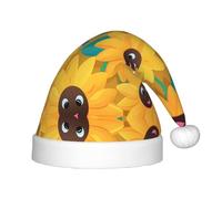 WZYCWB Sunflower Avatar Patterns Kids' Christmas Party Hats, Soft and Comfortable, Gentle on Skin, Kindergarten Class Party Gifts