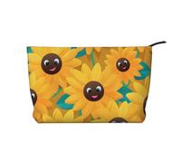 WZYCWB Sunflower Avatar Printed Cosmetic Storage Bag, Perfect for Business Trips and Travel.