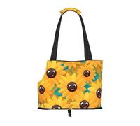 WZYCWB Sunflower Avatar Printed Pet Shoulder Bag - Lightweight, Breathable Travel Small Pet Shoulder Bag