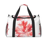 WZYCWB Sunflowers under the windowsill Handheld travel bag weekend bag fitness yoga bag suitable for fitness and other scenarios, Red Maple Leaf, One Size