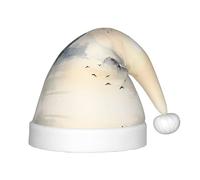 WZYCWB Sunset Mountain Illustration Patterns Kids' Christmas Party Hats, Soft and Comfortable, Gentle on Skin, Kindergarten Class Party Gifts