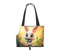 WZYCWB Surprise Bunny Printed Pet Shoulder Bag - Lightweight, Breathable Travel Small Pet Shoulder Bag