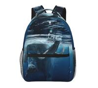 WZYCWB Swimming African Elephant Casual Backpack, 11.4x15.7x7.8 Inch, Laptop Backpack for Travel Hiking Business Camping Gym