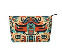 WZYCWB Symbolic Figurine Printed Cosmetic Storage Bag, Perfect for Business Trips and Travel.