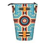 WZYCWB Symmetrical Maze Printed Retractable Pen Holder Suitable for use as a Simple Cosmetic Bag, Wallet, etc.