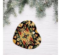 WZYCWB symmetry patterned Heart Shape ceramic pendant, perfect for decorating your home Christmas tree for winter parties