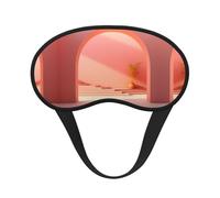 WZYCWB Tangerine Wall Printed Sleeping Eye mask, Full Coverage, relieves Eye Fatigue