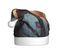 WZYCWB Technology Cat People Printed Santa Hats - Perfect for Christmas Eve, New Year's Eve, and Holiday Parties