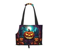 WZYCWB Terror Pumpkin Printed Pet Shoulder Bag - Lightweight, Breathable Travel Small Pet Shoulder Bag