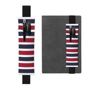 WZYCWB Thailand Flag Printed Large-Capacity PVC Pen Holder + Creative Diary Pen Bag Set with Elastic Band Anti-Slip Design