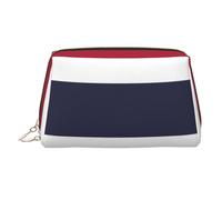 WZYCWB Thailand Flag Printed Leather Cosmetic Bag for Women - Stylish and Soft, Durable