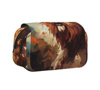 WZYCWB The angry lion. Portable Pencil Case ideal for organizing pens in the office or storing makeup brushes