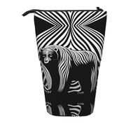 WZYCWB The Blackened Bear. Printed Retractable Pen Holder Suitable for use as a Simple Cosmetic Bag, Wallet, etc.