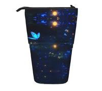 WZYCWB The Darkness of Night Printed Retractable Pen Holder Suitable for use as a Simple Cosmetic Bag, Wallet, etc.