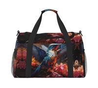 WZYCWB The deep-eyed leopard Handheld travel bag weekend bag fitness yoga bag suitable for fitness and other scenarios, Hummingbird, One Size