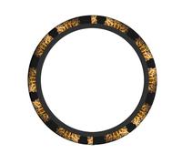 WZYCWB The deep-eyed leopard Steering wheel cover - Skin-friendly and soft material, sweat-absorbing and breathable design, non-slip and wear-resistant