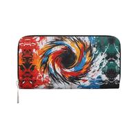 WZYCWB The Devil's Eye. Leather clutch bags zipper wallets and card holders are perfect for travel or daily use, Swirls Of Graffiti, One Size