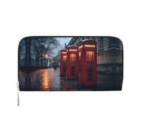 WZYCWB The Devil's Eye. Leather clutch bags zipper wallets and card holders are perfect for travel or daily use, Telephone Booths, One Size