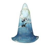 WZYCWB The dragonfly flies low. Print L Hooded Cape | Cosplay Costume, Halloween Anime Party Prop