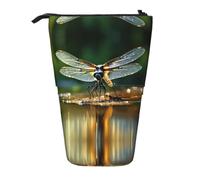 WZYCWB The Dragonfly Flies Printed Retractable Pen Holder Suitable for use as a Simple Cosmetic Bag, Wallet, etc.