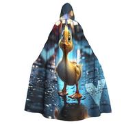 WZYCWB The duckling Patterned hooded cape Halloween cape rave party and family gathering