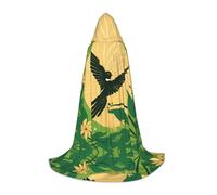 WZYCWB The Flying Bird Printed Hooded Cape | Cosplay Costume, Halloween Anime Party Prop - Small