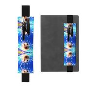 WZYCWB The Flying Soccer Ball Printed Large-Capacity PVC Pen Holder + Creative Diary Pen Bag Set with Elastic Band Anti-Slip Design