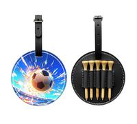 WZYCWB The Flying Soccer Ball Special Printed Golf tee Storage Bag - Portable Hanging Buckle Design