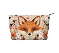 WZYCWB The Fox in The Bush Printed Cosmetic Storage Bag, Perfect for Business Trips and Travel.