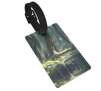 WZYCWB The Girl by The River. Pattern Luggage Tags - Airplane Travel Accessories, Backpack and Luggage Tags