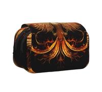 WZYCWB The Golden Phoenix Portable Pencil Case ideal for organizing pens in the office or storing makeup brushes
